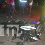 Foto: Invasión de carril provoca choque de motos en El Jícaro /TN8