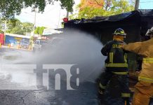 Foto: Inspección con bomberos de Nicaragua / TN8