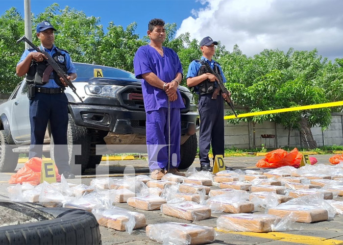 Foto: Incautación de cocaína en Chinandega / TN8