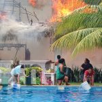 Foto: Fuerte incendio en Hotel Las Dunas de El Viejo, Chinandega / TN8