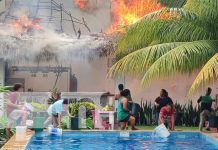 Foto: Fuerte incendio en Hotel Las Dunas de El Viejo, Chinandega / TN8