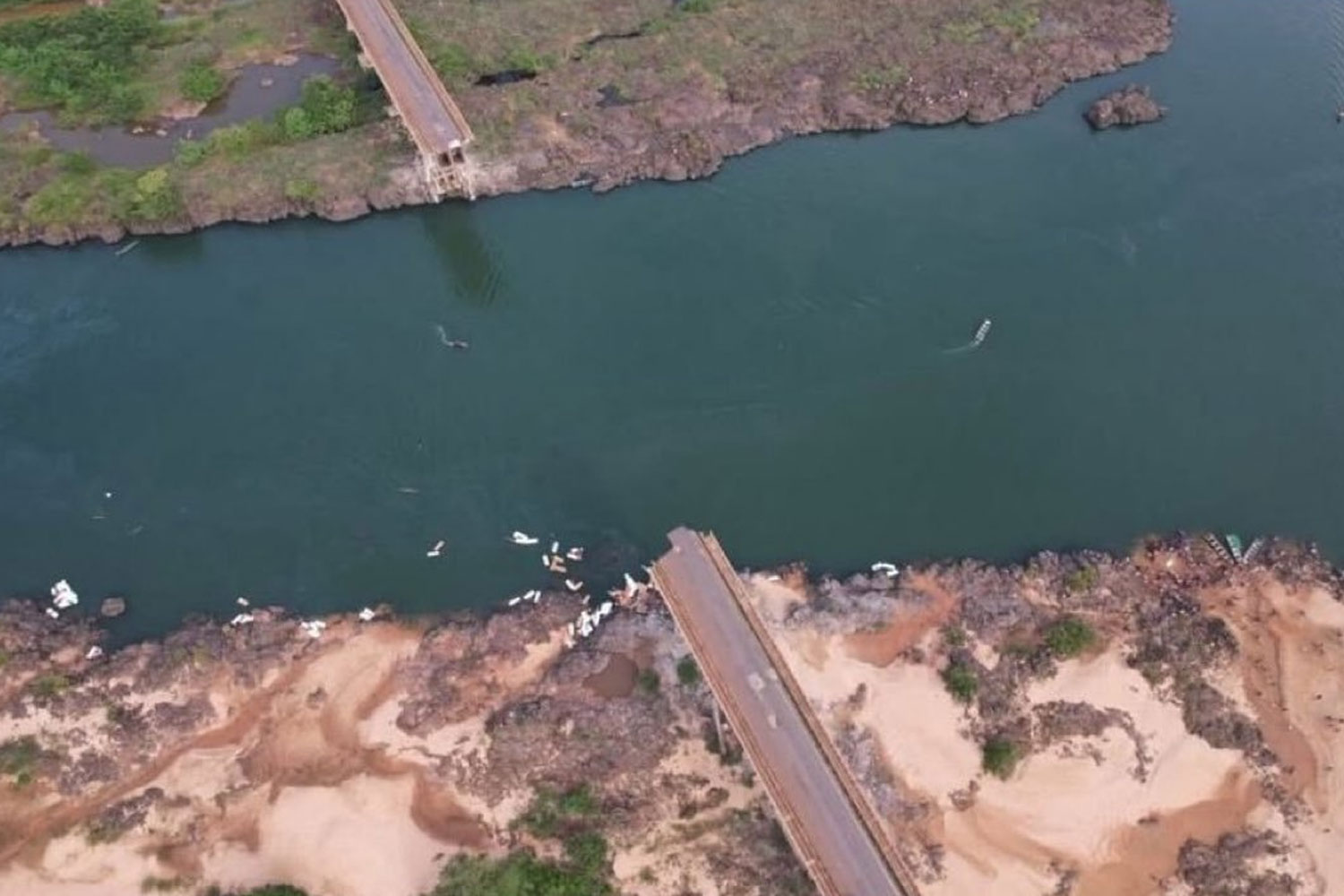 Foto: Colapso de un puente en Brasil deja al menos dos muertos/ Cortesía 