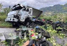 Foto: Choque múltiple en Jinotega / TN8