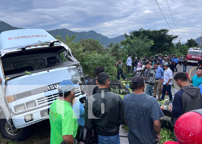 Foto: Choque múltiple en Jinotega / TN8