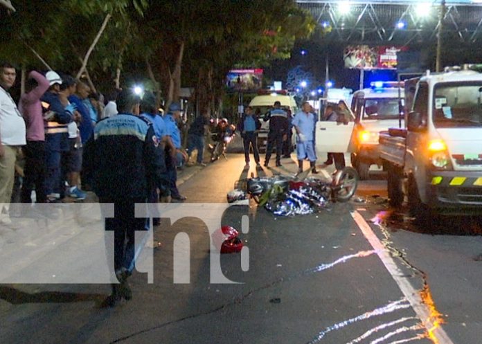 Foto: Mortal accidente de tránsito en Carretera a Masaya / TN8