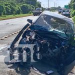 Foto: Brutal choque en la entrada al Residencial Villa Sol, Managua / TN8