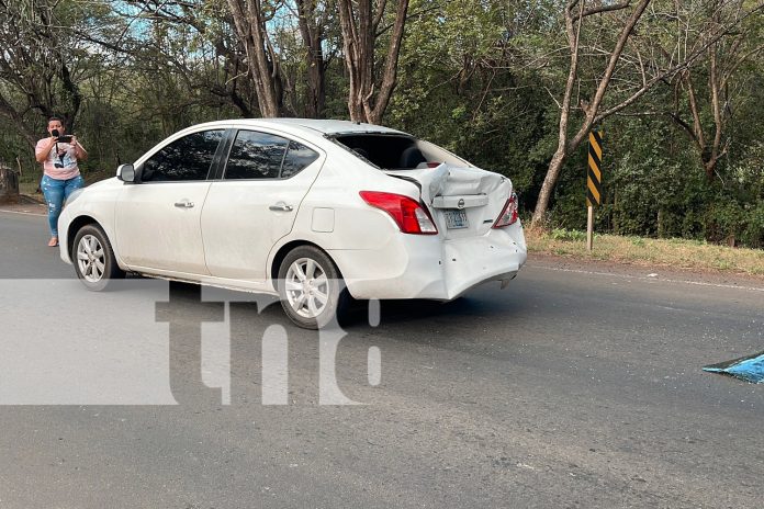 Foto: Accidente de tránsito dejó cuantiosos daños materiales en Juigalpa, Chontales/TN8