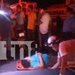 Foto: Mujer lesionada en Juigalpa tras ser atropellada por motociclista/TN8