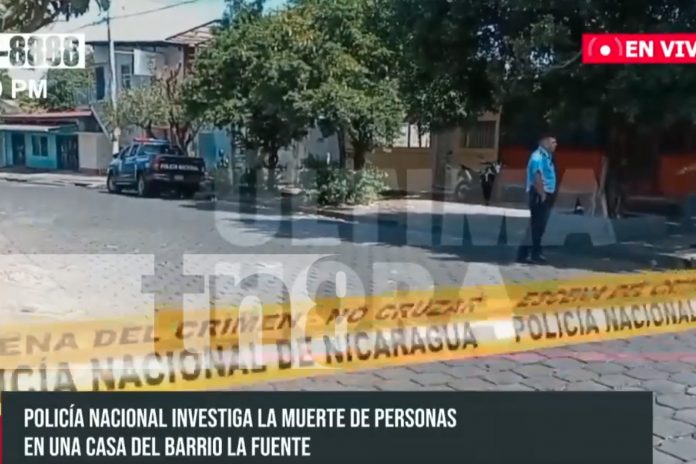 Foto: Investigan sospechosa muerte de una pareja en el barrio La fuente, Managua / TN8