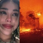 Foto: Danna es evacuada por incendios forestales en Los Ángeles /Cortesía