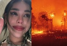 Foto: Danna es evacuada por incendios forestales en Los Ángeles /Cortesía