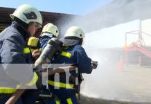 Foto: Bomberos de Nicaragua refuerzan preparación /TN8