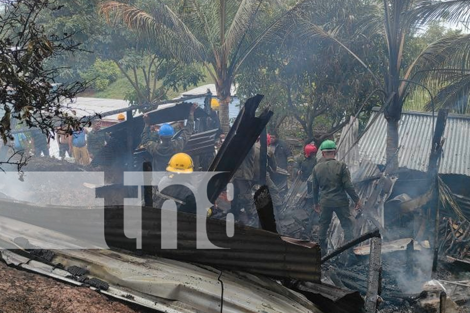 Foto: Familia lo pierde todo tras incendio en Sol de Libertad, Siuna / TN8