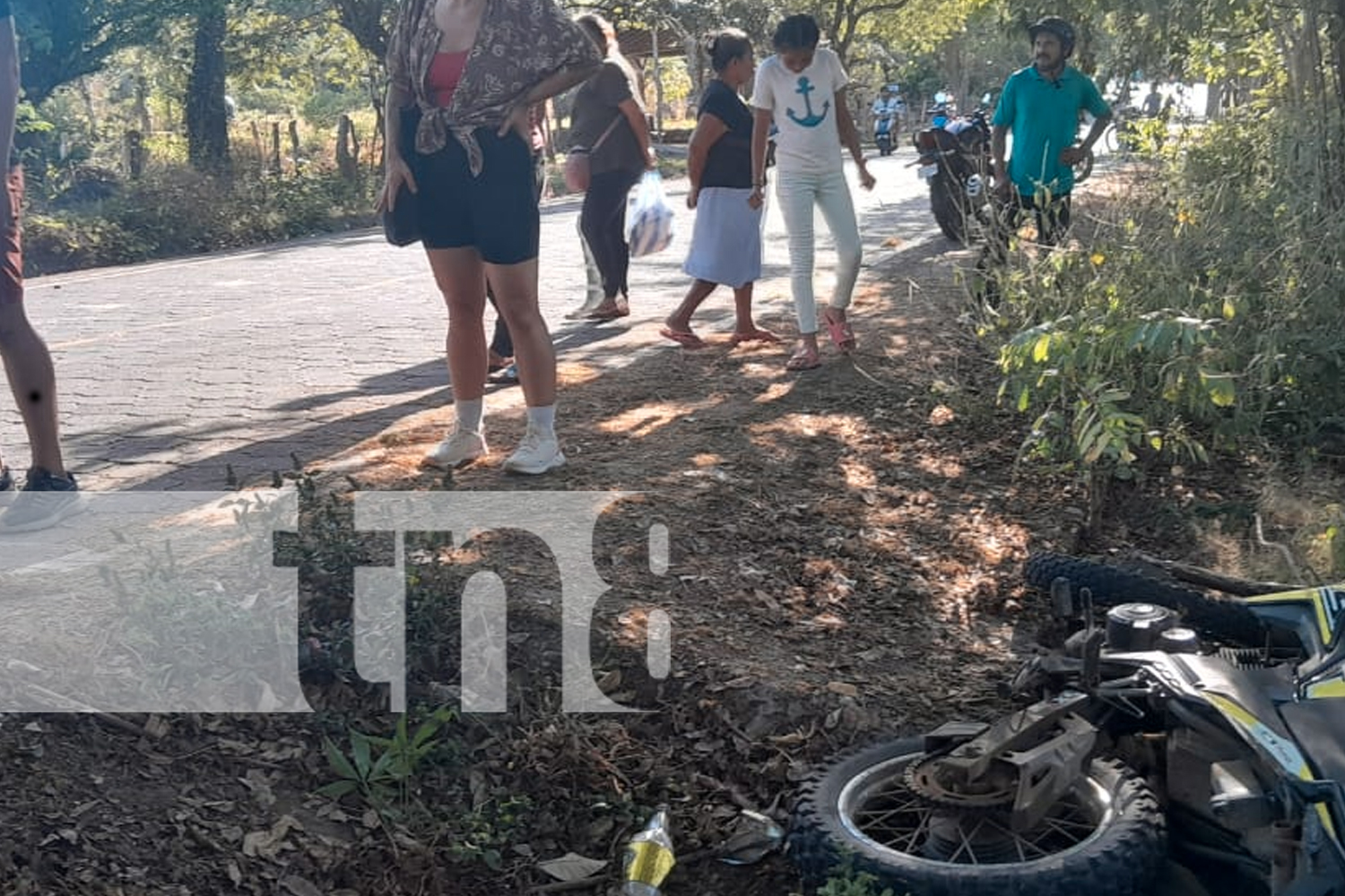 Foto: Turista belga sufre fractura tras perder el control de su moto en la Isla de Ometepe/TN8