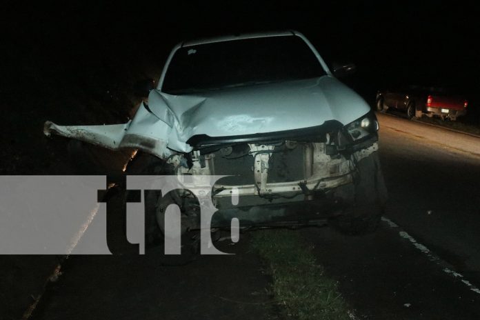 Foto: Explosión de llanta provoca accidente en puente Labu, en Siuna, sin víctimas fatales/TN8