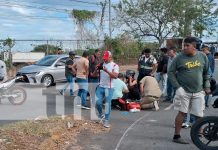 Foto: Imprudencia vial deja ensangrentados a motociclistas en la rotonda El Periodista / TN8