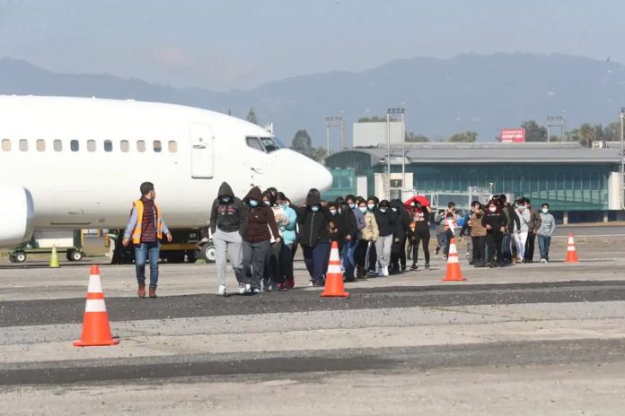 Foto: Guatemala recibe a los primeros 80 migrantes deportados desde EE.UU. /Cortesía