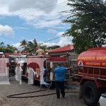 Foto: Incendio en El Rosario, Carazo, provocado por quema de basura afecta área de panadería/TN8