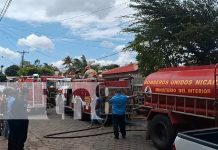 Foto: Incendio en El Rosario, Carazo, provocado por quema de basura afecta área de panadería/TN8