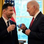 Foto: Lionel Messi es reconocido con la Medalla Presidencial de la Libertad por Joe Biden / Cortesía