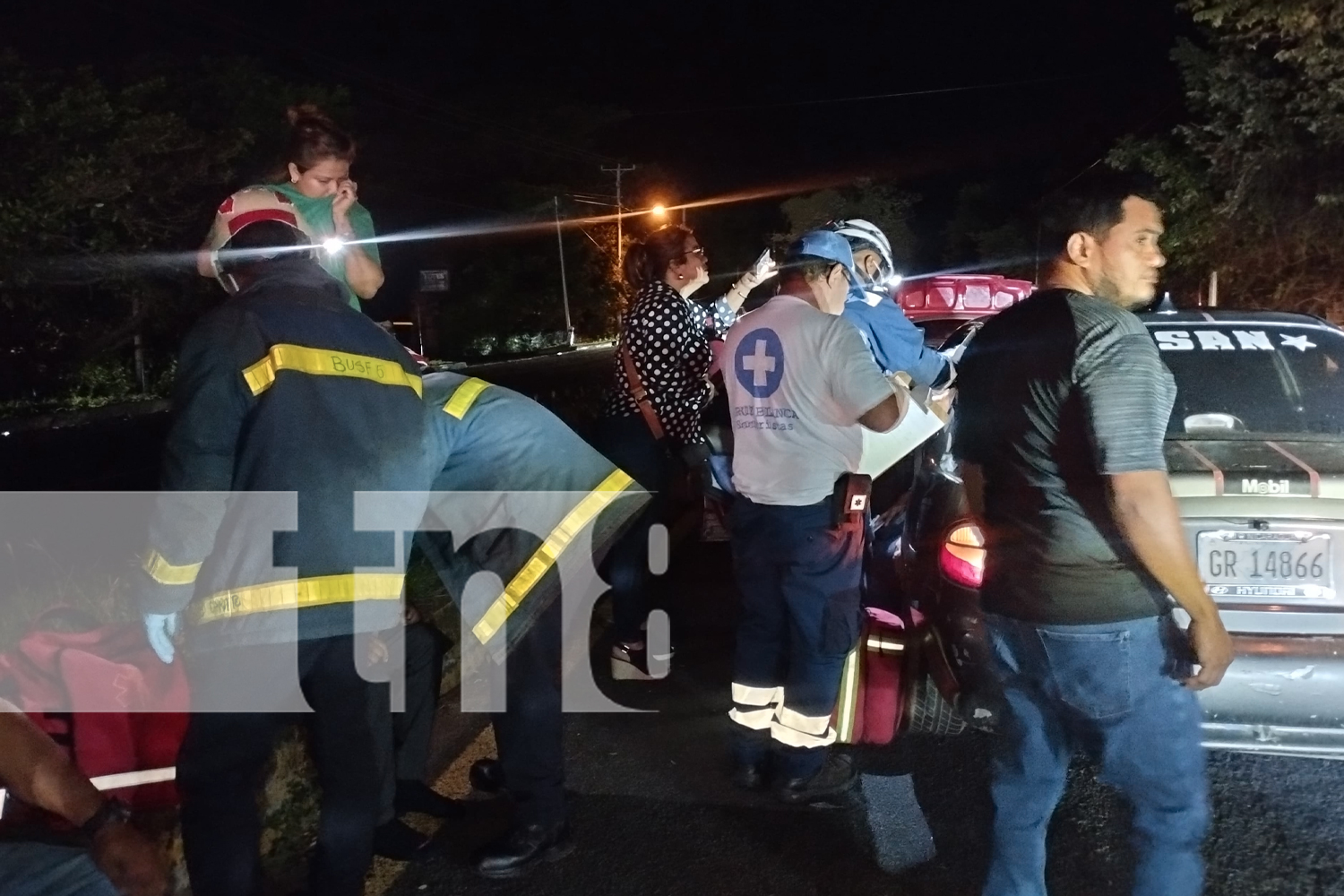 Foto: Semovientes en la vía causan accidente en la carretera Granada-Masaya/TN8