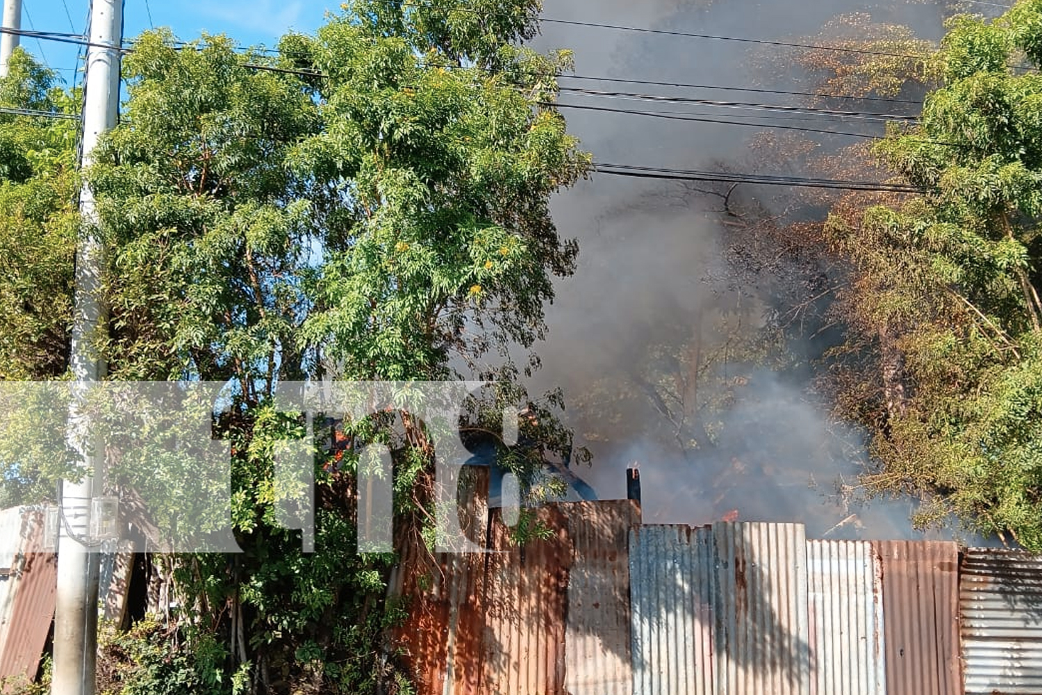 Foto: Incendio en el departamento de Managua/TN8