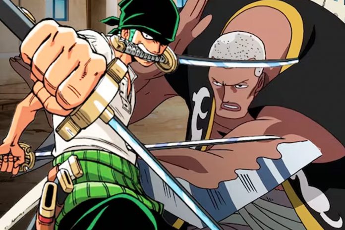 Foto: combate de Roronoa Zoro contra Daz Bonez/Cortesía