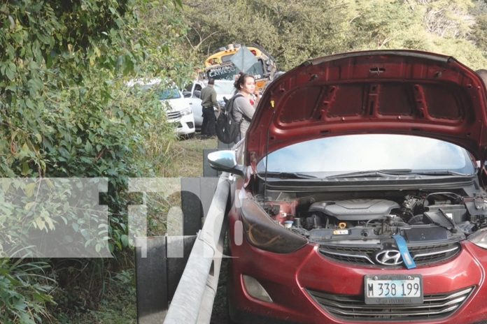 Foto: Accidente de tránsito en la cuesta de La Cucamonga, Estelí/TN8