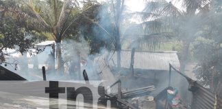 Foto: Familia lo pierde todo tras incendio en Sol de Libertad, Siuna / TN8