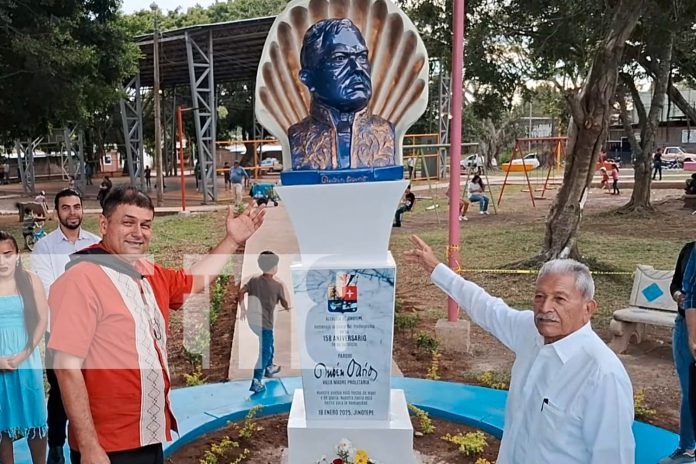 Foto: Jinotepe, Carazo, celebra a Rubén Darío con una escultura de gran significado cultural/TN8