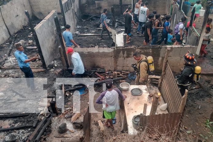 Foto: Triste inicio de año: abuelito de Diriomo pierde su vivienda en un incendio/TN8