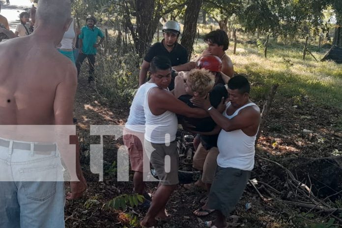 Foto: Turista belga sufre fractura tras perder el control de su moto en la Isla de Ometepe/TN8