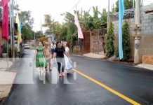 Foto: Barrio Solidaridad, en Managua, alcanza el 95% de cobertura asfáltica en sus calles / TN8