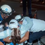 Foto:mpactante accidente en Juigalpa: motocicleta atrapada bajo las llantas de un camión deja dos heridos graves./TN8