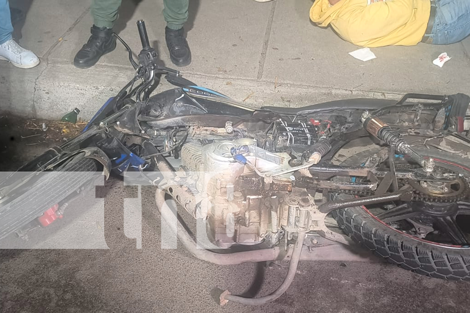 Foto: Ciclista en estado de ebriedad provoca colisión con motociclista en Estelí/TN8