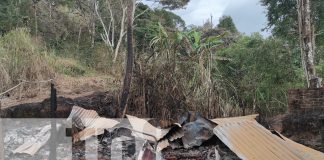 Foto: Incendio arrasa con vivienda y herramientas en finca de café en Jalapa/TN8