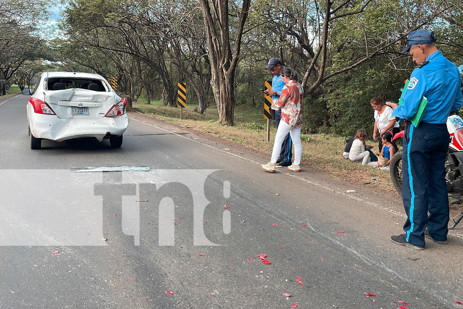 Foto: Accidente de tránsito dejó cuantiosos daños materiales en Juigalpa, Chontales/TN8