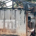 Foto: Trágico incendio en la comarca El Dorado, del municipio de Jinotega/TN8