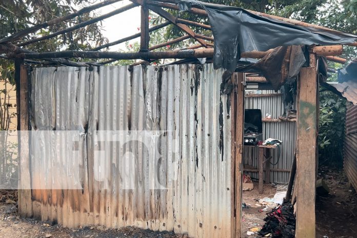 Foto: Trágico incendio en la comarca El Dorado, del municipio de Jinotega/TN8