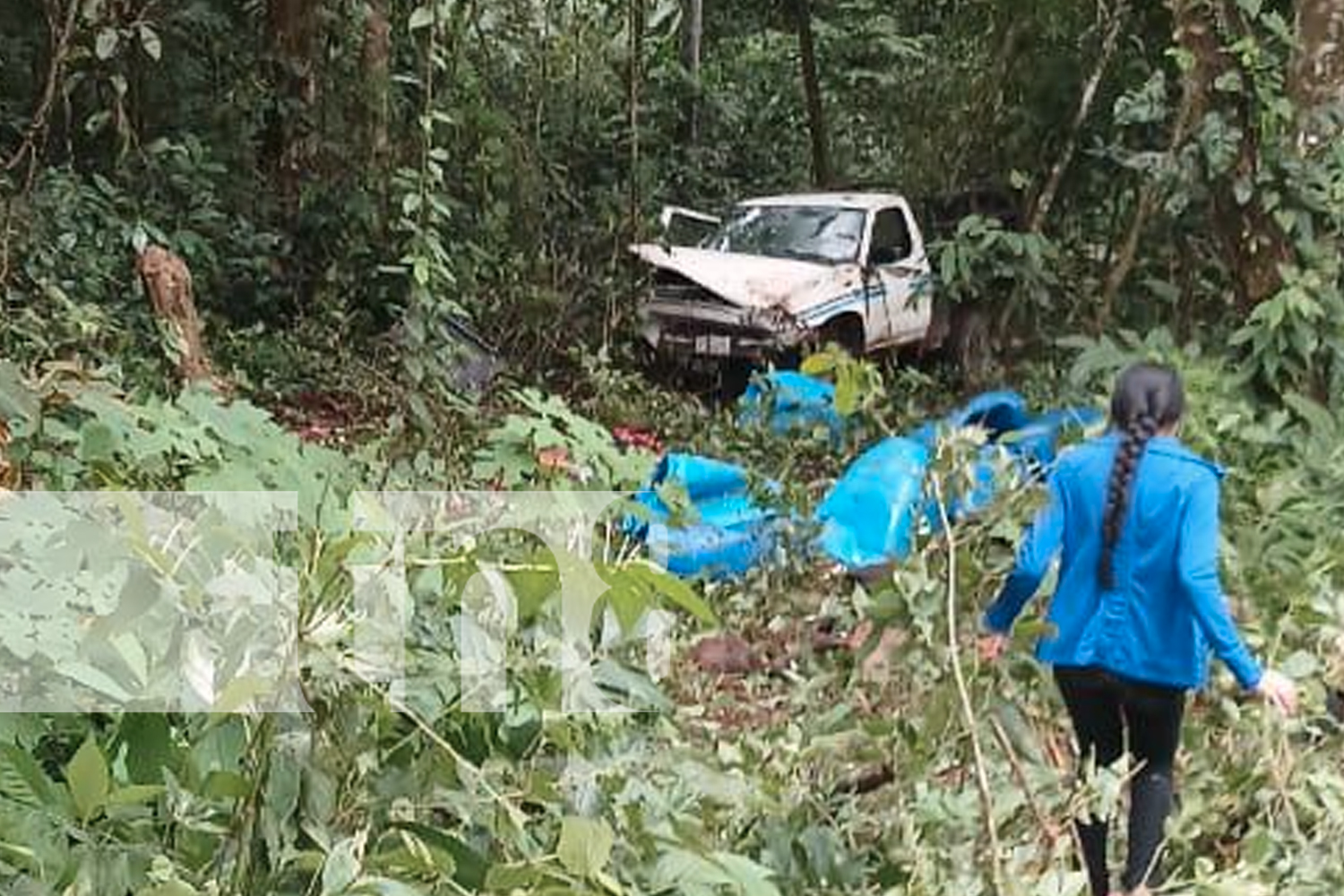 Foto: Tragedia en San Pedro de Lóvago, Chontales: Amparo Blandón pierde la vida en un accidente causado por una falla mecánica./TN8