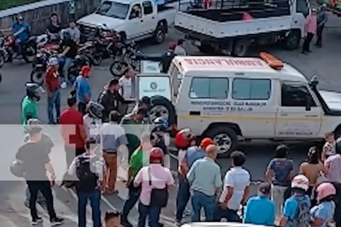 Foto: Matagalpa: ¡Qué tragedia! Un motociclista perdió el control y fue impactado por un camión. La policía sigue investigando./TN8