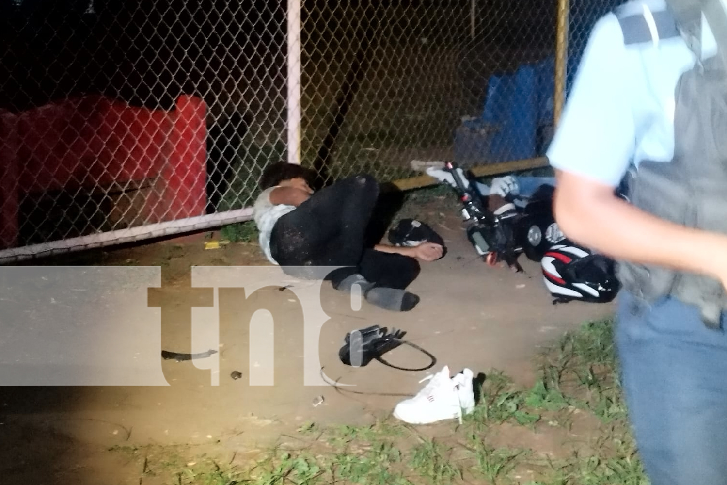 Foto: Accidente mortal en Managua Policía Nacional realiza investigaciones para esclarecer el hecho que dejó a un joven sin vida./TN8