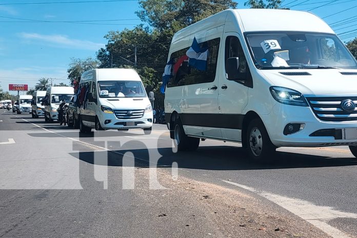 Foto: Nicaragua recibe 200 microbuses de China para mejorar transporte público/TN8