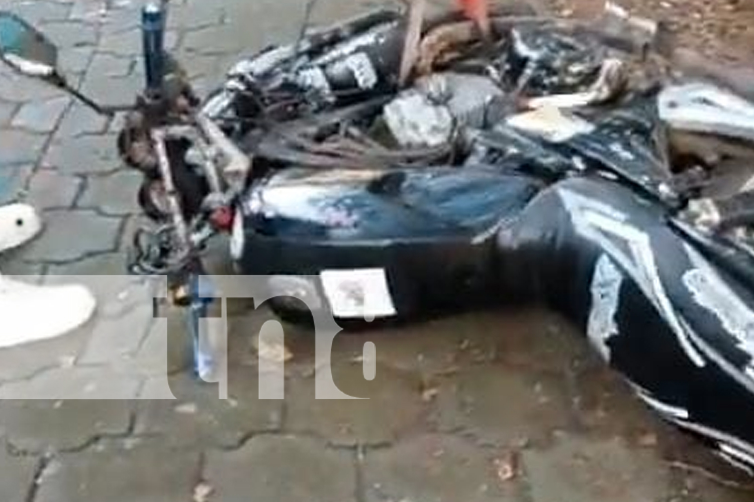 Foto:En menos de 24 horas, un nuevo accidente de tránsito sacude la Isla de Ometepe. Un motociclista resultó con graves lesiones en el brazo. /TN8