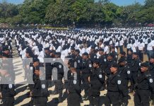 Foto: Juramentación de policías voluntarios en Chinandega /TN8