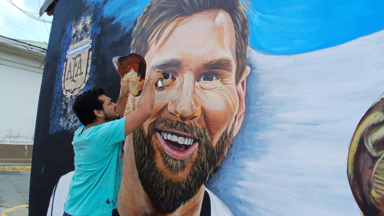 Foto: Mural de Messi en Jinotepe