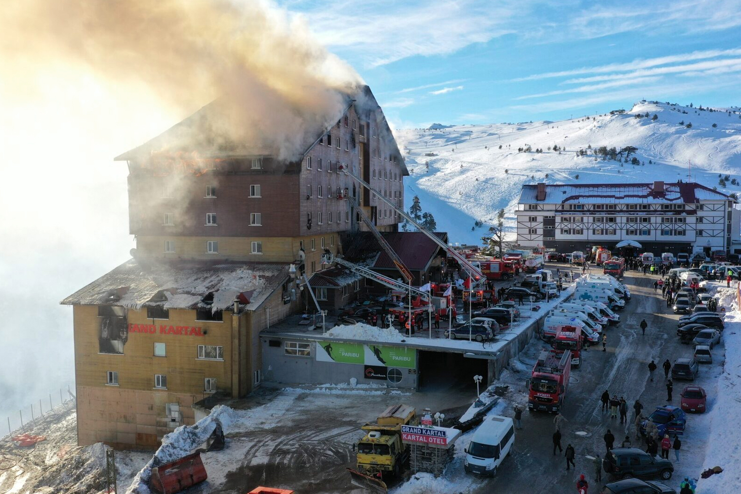 Foto: Incendio en estación de esquí en Turquía /Cortesía