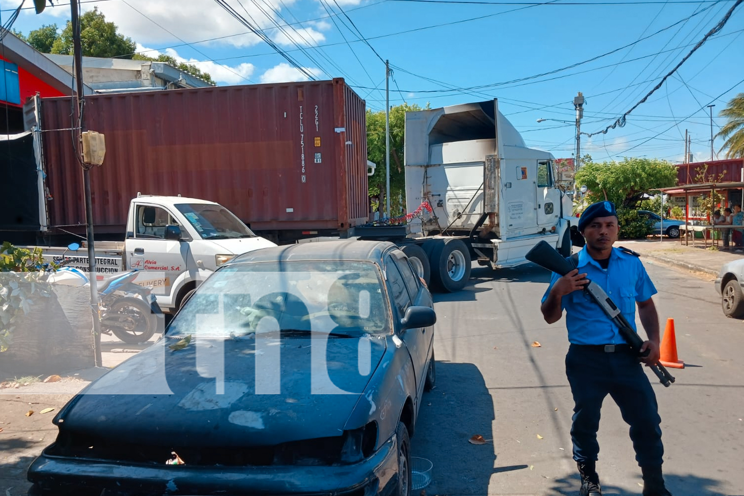 Foto: Lamentable accidente en el sector del barrio La Habana, Managua/TN8