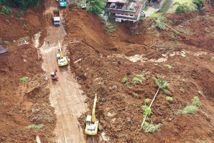 Foto: Deslizamiento de terreno en Indonesia /Cortesía