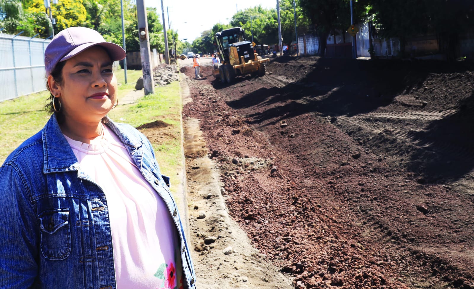 Foto: Reparación de calle El Triunfo en Managua / TN8